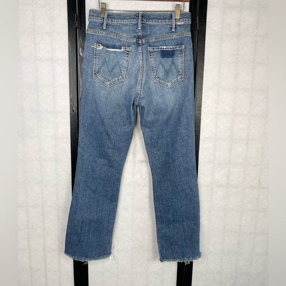 MOTHER The hustler ankle Fray Jeans in wash we all scream 29 - Picture 3 of 10